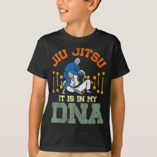 Camiseta Jiu Jitsu Vintage Retro Jiu Jitsu Está no Meu DNA