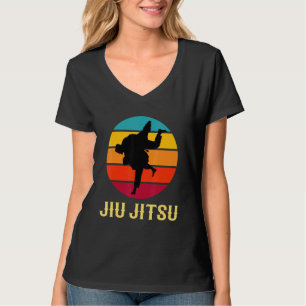 Camiseta Jiu Jitsu Vintage Sunset Arts Style