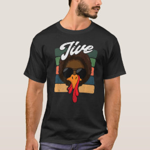 Camiseta Jive Ação de Graças Turquia Dia da Turquia Face Re