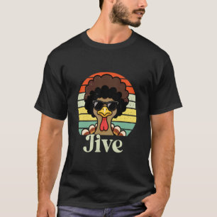 Camiseta Jive Afro Peru Face Ação de Graças Retro Vintage M