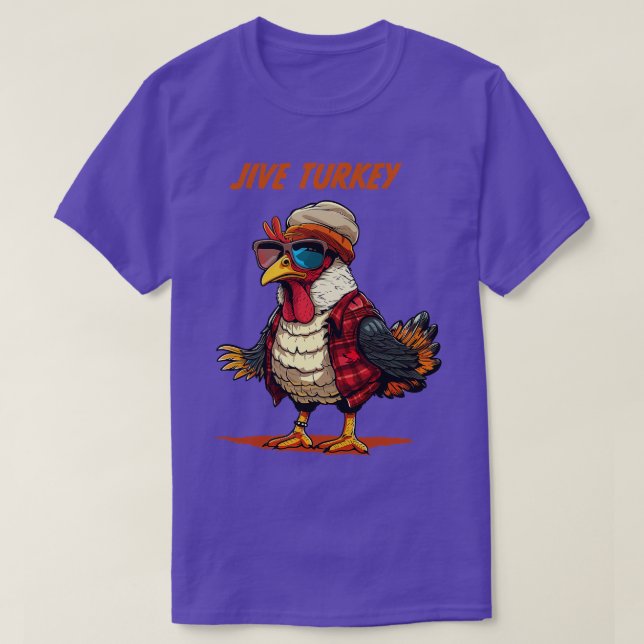 Camiseta Jive Turkey Retro Slang (Frente do Design)