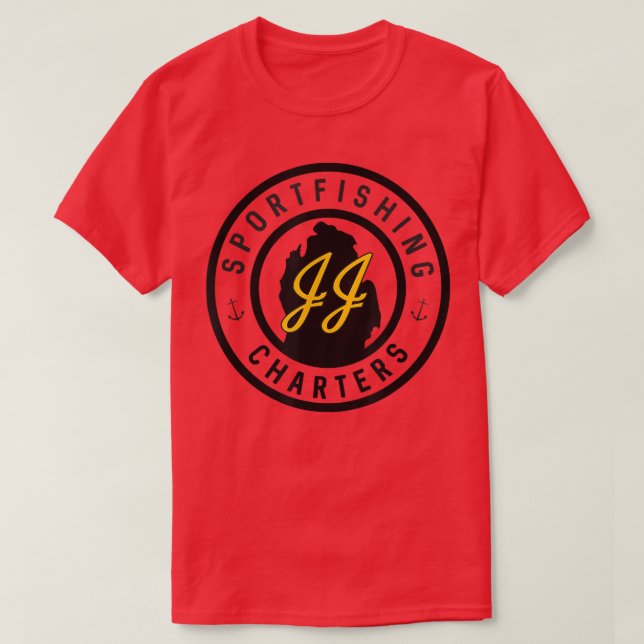 Camiseta JJ Pesca desportiva (Frente do Design)
