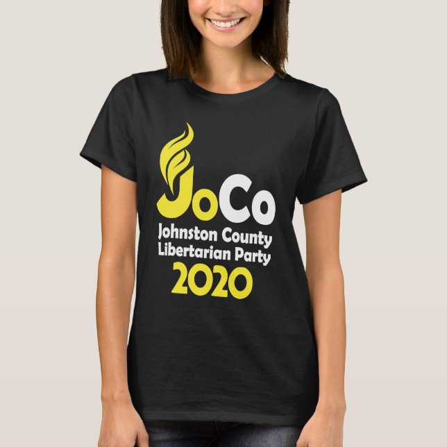 Camiseta Jo Jorgensen 2020 Johnston County NC Libertarian P (Frente)