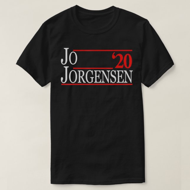 Camiseta Jo Jorgensen For President 2020 Libertarian (Frente do Design)