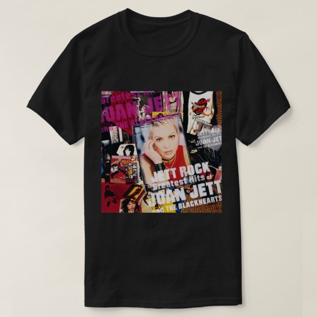 Camiseta Joan Jett and The Blackhearts jett rock greatest h (Frente do Design)