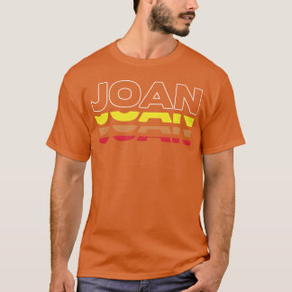 Camiseta Joan Primeiro Nome Engraçado Vintage Pôr do Sol Jo
