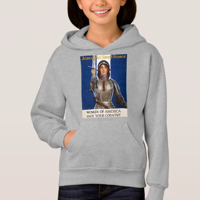 Camiseta Joana d'Arc: A Mama de Orleans, Cavaleiro Heroína (Frente)