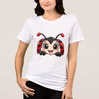 Camiseta Joaninha Adorável de Esconde-Esconde