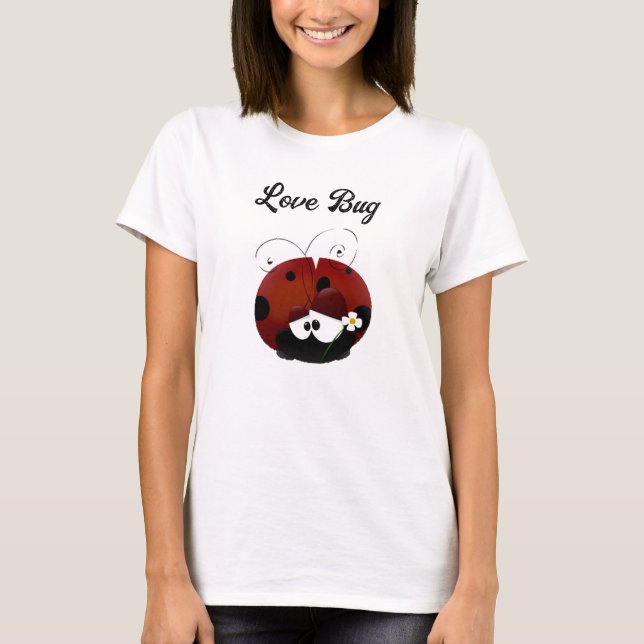 Camiseta Joaninha Amor, Dia dos Namorados de Desenho Animad (Frente)