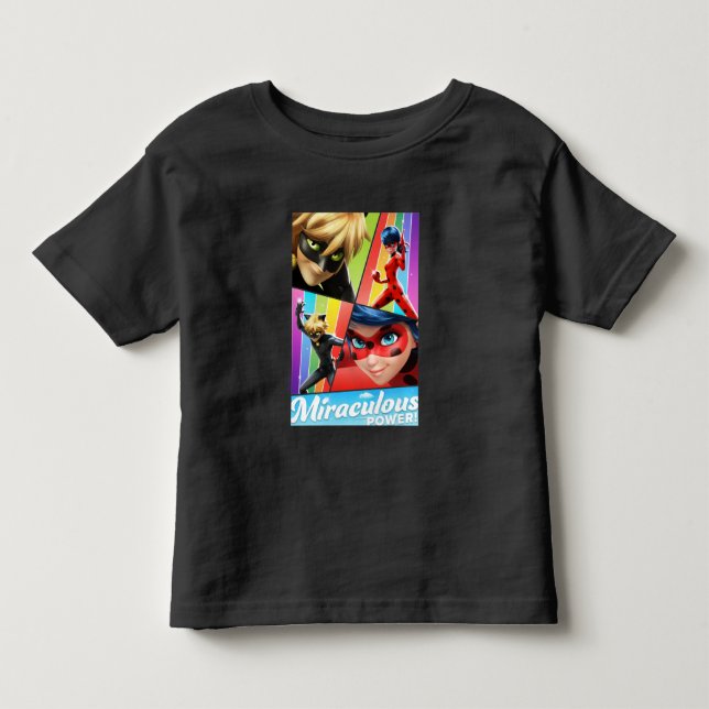 Camiseta Joaninha & Cat Noir | Poder Milagroso! (Frente)