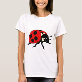 Camiseta 🐞 Joaninha de Desenho Animado Brilhante 🌈 Person