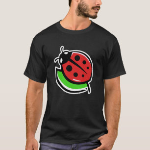 Camiseta Joaninha Fofa & Adorável Natureza Ama Joaninhas