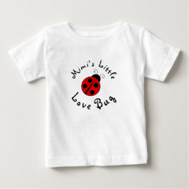 Camiseta Joaninha Fofa Personalizada Mimi's Little Love Bug