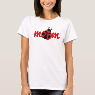 Camiseta Joaninha Mãe Branca