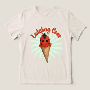 Camiseta Joaninha Retro Vintage   Arte de Sorvete Caprichos