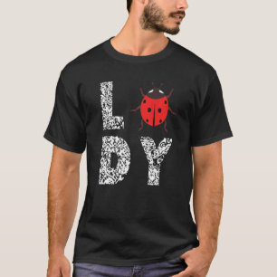 Camiseta Joaninha Senhora Leopardo Joaninha Joaninha Fofa