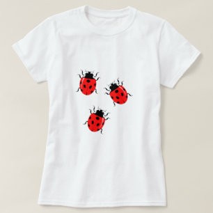 Camiseta Joaninhas Fofas de Primavera