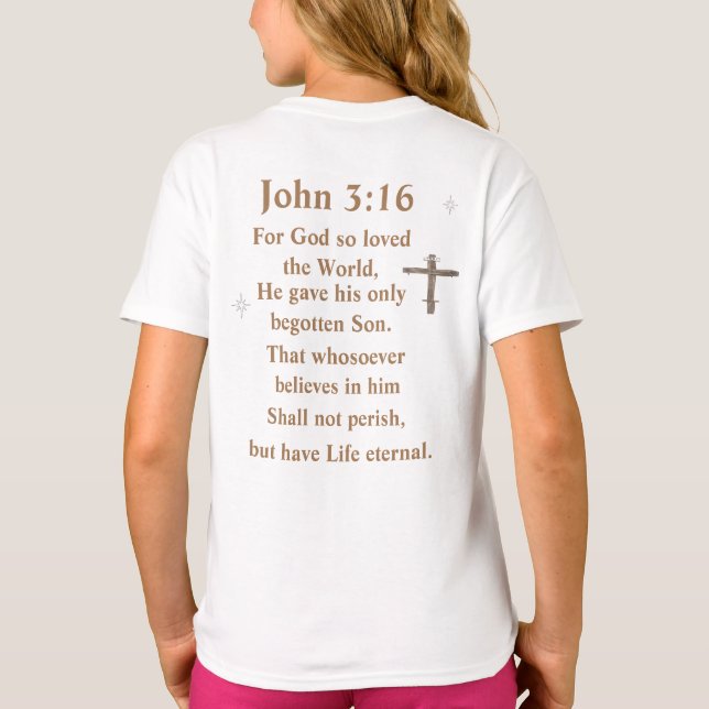 Camiseta João 3:16 (Verso)