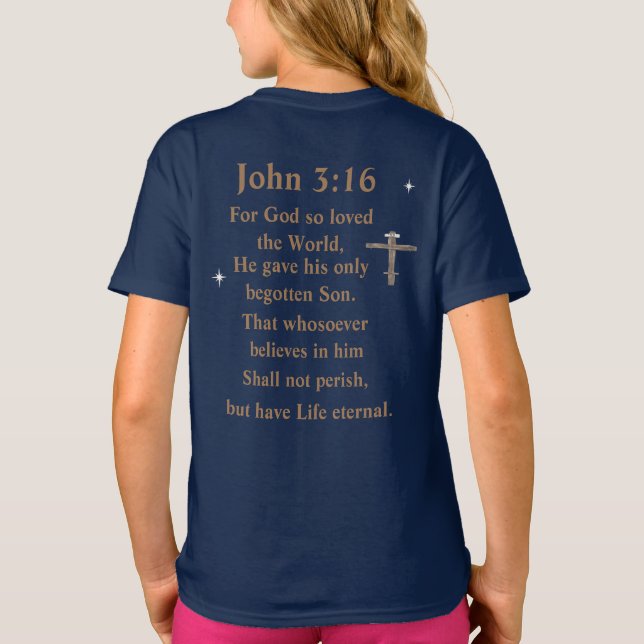 Camiseta João 3:16 (Verso)