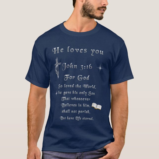 Camiseta João 3:16 (Frente)