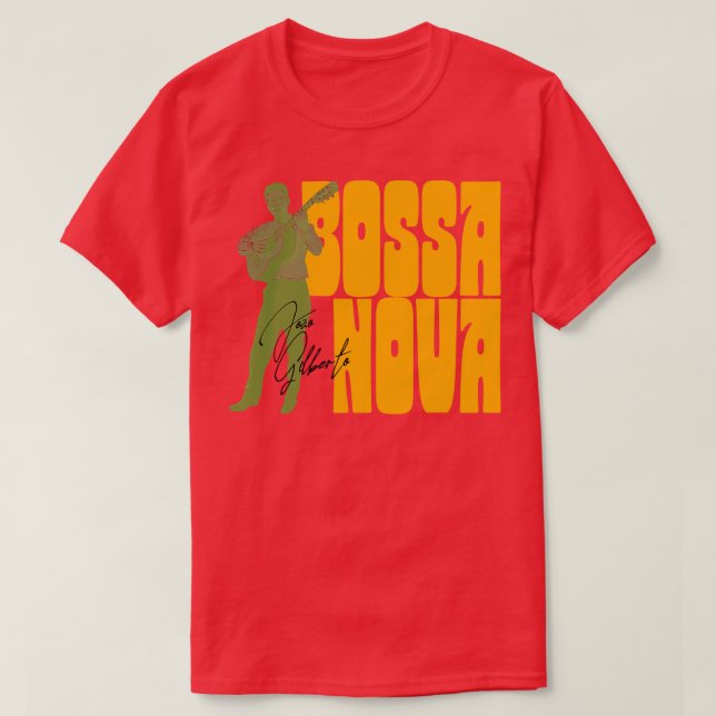 Camiseta Joao Gilberto Bossa Nova Vintage Arte Fã (Frente do Design)