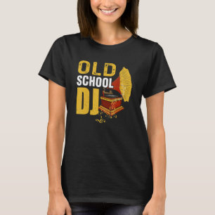 Camiseta Jockeys Dj Disk Music da Escola Antiga Retro Vinil