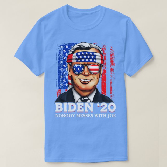 Camiseta Joe 2020 Ninguém Mete Com Joe (Frente do Design)