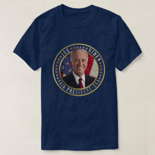 Camiseta Joe Biden 46º Presidente dos EUA Foto comemorativa