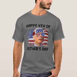 Camiseta Joe Biden 4 De Julho Feliz 4 De Dia de os pais