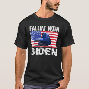 Camiseta Joe Biden Cai No Palco Biden Engraçado