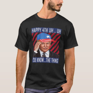 Camiseta Joe Biden Confusa Feliz Feliz Engraçado 4 De Julho