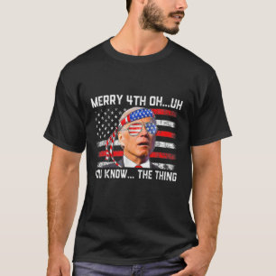 Camiseta Joe Biden Confusa Feliz Feliz Engraçado 4 De Julho