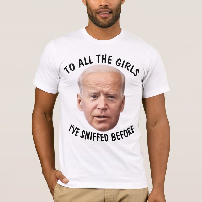 CAMISETA JOE BIDEN FUNNY SNIFFER (Frente)