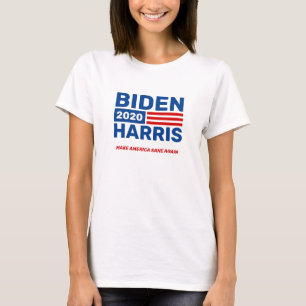 Camiseta Joe Biden Kamala Harris 2020 Campanha feminina