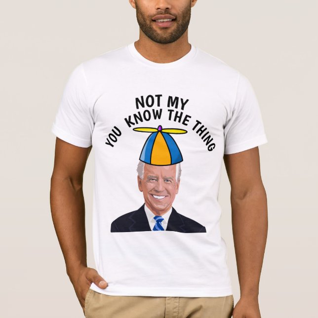 CAMISETA JOE BIDEN NÃO É MEU BOTÃO PRESIDENTE (Frente)