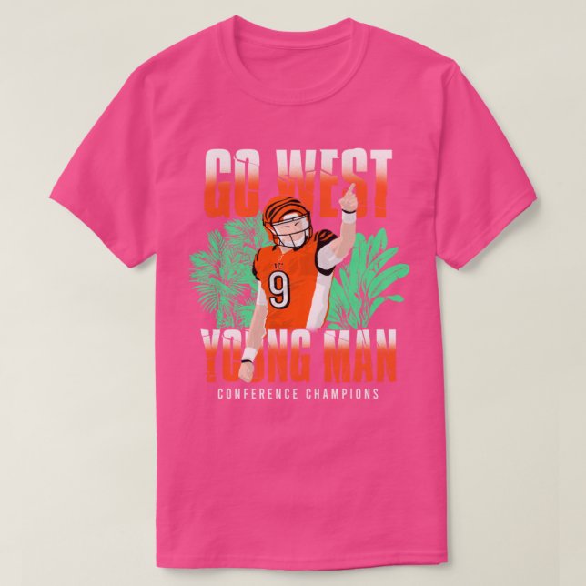 Camiseta joe burrow bengals art 7 (Frente do Design)