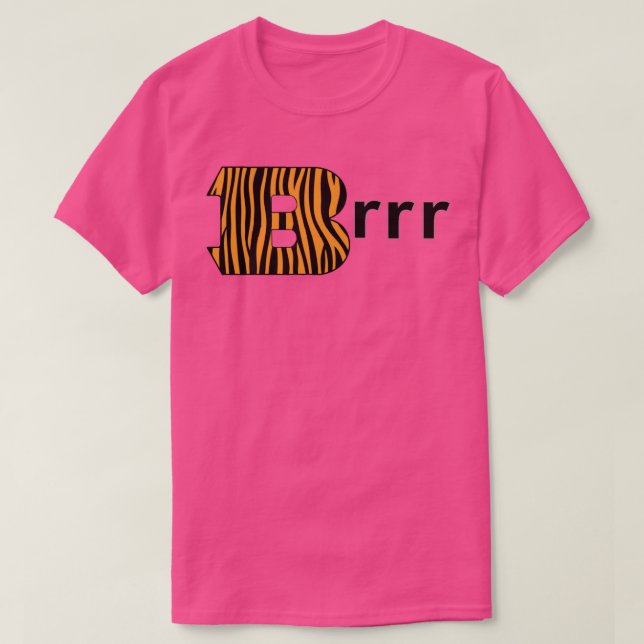 Camiseta Joe Burrow Brrr Design (Frente do Design)