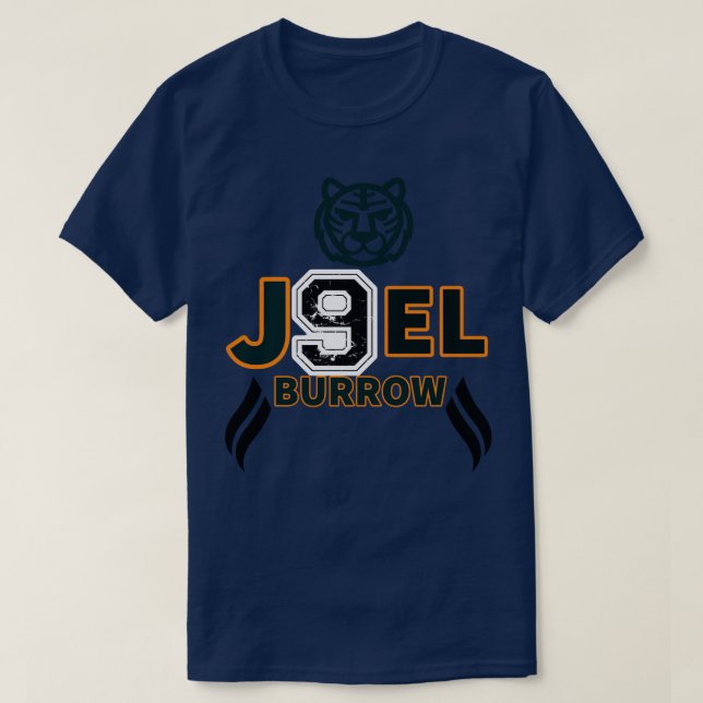 Camiseta Joe Burrow Óculos escuros 5 (Frente do Design)