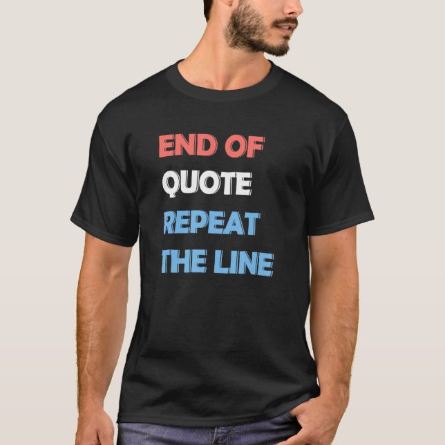 Camiseta Joe End Of Cote Repete A Linha 3 (Frente)