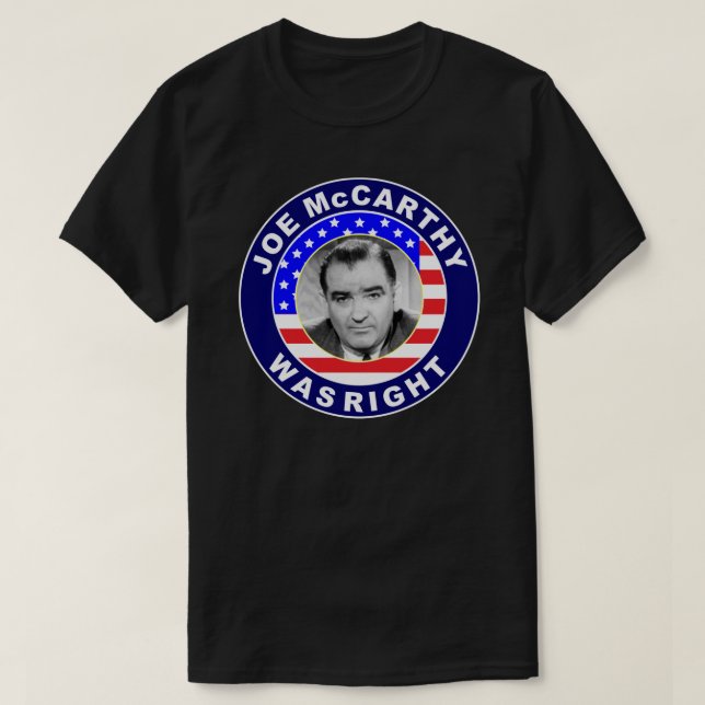 Camiseta Joe McCarthy tinha razão. Vamos, vamos, vamos, Bra (Frente do Design)