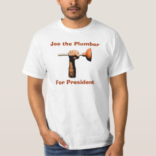 Camiseta Joe o canalizador para o presidente