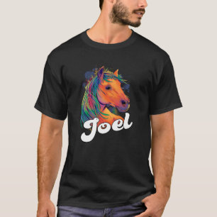 Camiseta JOEL Cute Boy Name com lindo cavalo