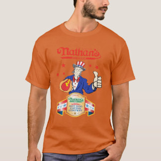 Camiseta Joey Chestnut Nathans Hot Dog Eating Fourth Of Jul