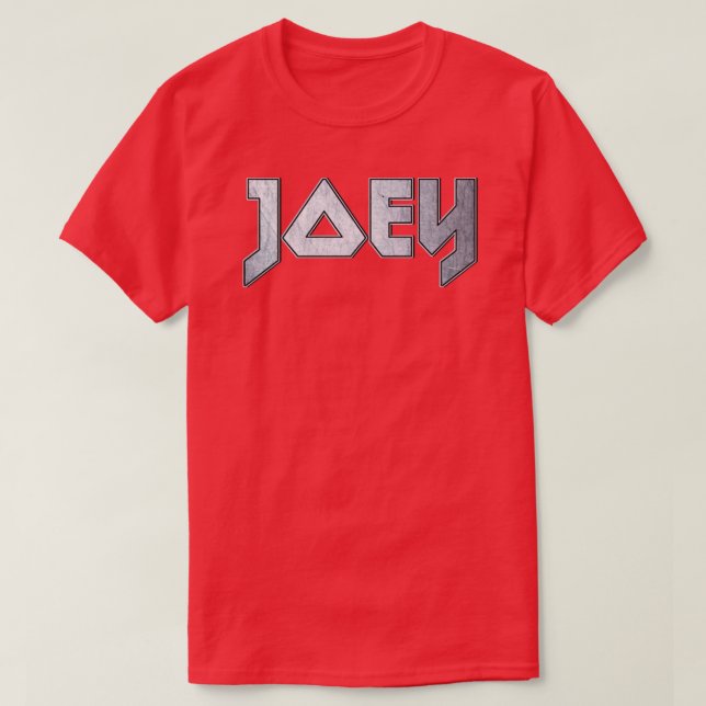 Camiseta Joey de metal pesado (Frente do Design)