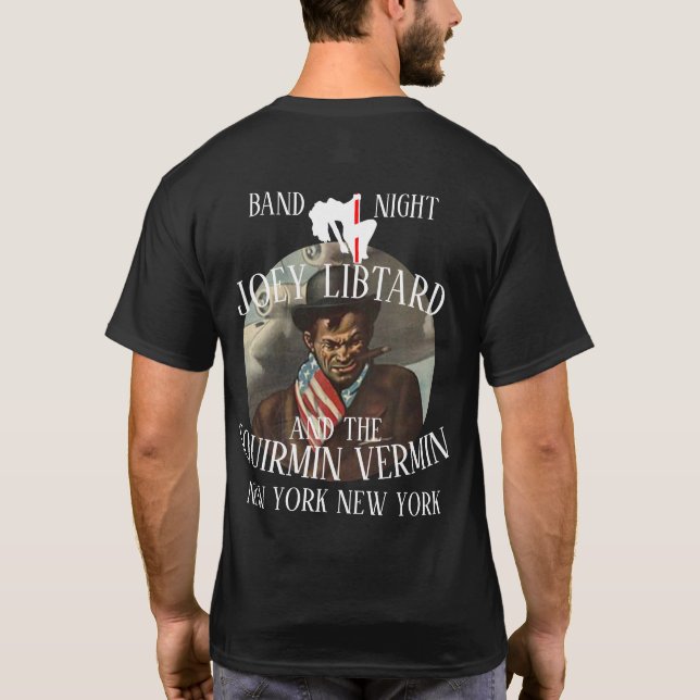 CAMISETA JOEY LIBTARD & OS VERMINES CONTORCIONISTAS CIDADE  (Verso)