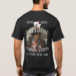 CAMISETA JOEY LIBTARD & THE SQUIRMIN VERMIN CIDADE DE NOVA 