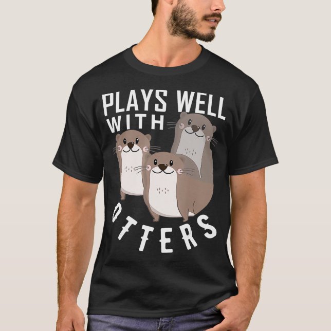 Camiseta Joga Bem Com A Otters Big Pun Otter (Frente)
