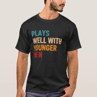 Camiseta Joga Bem Com Homens Mais Jovens, Cougar Milf Airpo