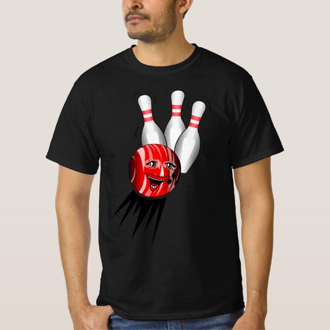 Camiseta Jogada de Boliche Perfeita. (Frente)