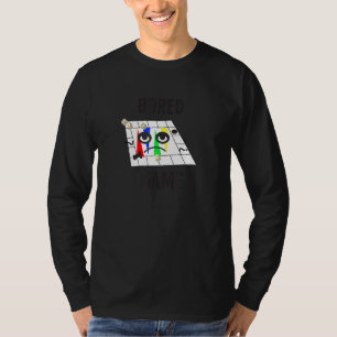 Camiseta Jogada de Conselho de Jogo Entediada Jogar Cartões